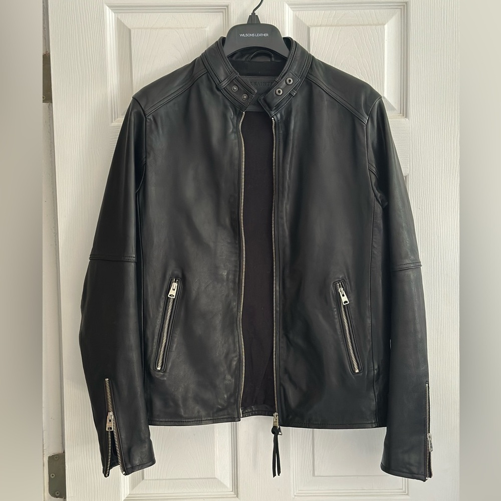 All Saints Cora Men's Black Leather Jacket